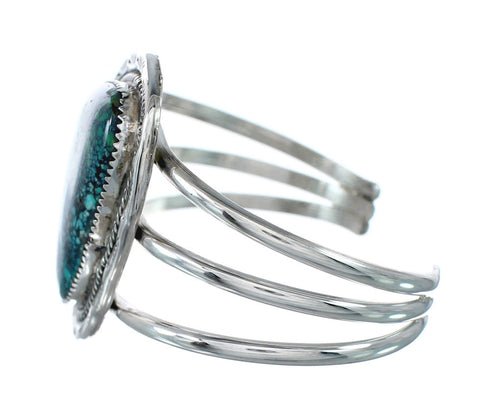 Sterling Silver Turquoise Navajo Cuff Bracelet JX130332